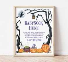 a wooden frame with a halloween saying on it