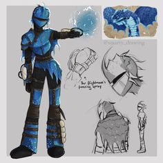 an image of a character from the video game overwatching with his armor and helmet