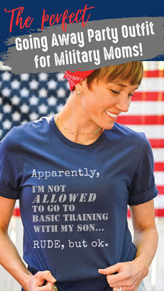 Hey Military Moms! ❤️🤍💙 Looking for the perfect outfit for US Air Force, Space Force, US Army, US Navy, or Coast Guard going away / farewell party? This funny t-shirt will make it just a little bit easier to say "see ya later" to your brave Airman, Guardian, Soldier, Seaman, or Guardsman! Designed by a proud Air Force Mom ✈️🥰 Farewell Party Ideas, Basic Training