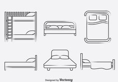 four different types of bunk beds