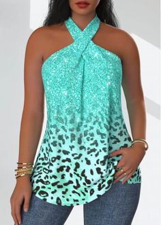 Color:Mint Green;Size:S;Size:XXL;Package Contents:1 X Tank Top;Style:Bohemian; Bohemian Stretch Sleeveless Tank Top, Green Bohemian Cami Tank Top, Bohemian Green Cami Tank Top, Bohemian Stretch Sleeveless Tops, Sleeveless Bohemian Stretch Top, Elegant Dresses Plus Size, Bodice Applique, Stylish Tops For Women, Diy Wardrobe