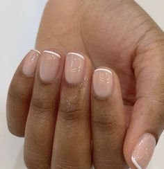 Russian Mani, American Manicure Nails, American Manicure, Natural Nails Manicure, Manicured Nails, Nail Board, Simple Fall Nails, Gel Toe Nails, Manicure Nail Designs