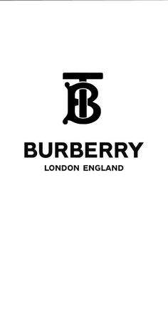 the logo for burbery london england, which has been designed by an artist