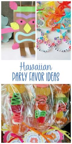 Hawaiian Party Favor Ideas Luau Party Favors For Kids, Kids Hawaiian Birthday Party, Birthday Party Favors For Kids, Luau Party Favors, Hawaiian Party Theme, Party Favor Ideas, Hawaiian Gifts, Party Favors For Kids