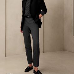 Never Worn Hayden Pant As Seen In Photo On Model, With Tag Fitted Slacks, High Waisted Dress Pants, Houndstooth Pants, Brown Dress Pants, Ankle Dress Pants, Blue Denim Pants, Fitted Dress Pants, Cropped Pants Women, Blue Trousers