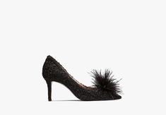 Marabou Pumps | KATE SPADE OUTLET Kate Spade Outlet, Clothing Gifts, Holiday Sales, Off Black, Black 7, Kate Spade New York, Black Tie, Kate Spade, Outlet