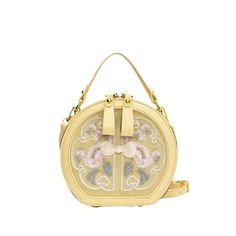 Buy Luxury Designer Embroidery PU Leather Flower Women's Handbag Retro Crossbody Bag Round Tote for only $45.99 at Julie bags! Formal Shoulder Bag With Gold Embroidery, Formal Gold Embroidery Shoulder Bag, Formal Gold Embroidered Shoulder Bag, Evening Embroidered Cream Shoulder Bag, Cream Embroidered Shoulder Bag For Evening, Evening Cream Embroidered Shoulder Bag, Luxury Embroidered Cream Bag, Elegant Formal Round Case Bags, Elegant Beige Embroidered Shoulder Bag