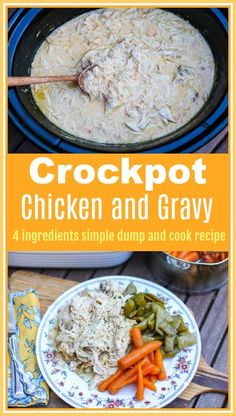 crockpot chicken and gravy recipe with carrots