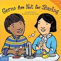 the cover of gerbs are not for sharing, with two children washing their hands