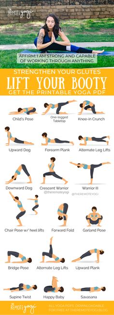 Strong Glutes, Workout With Weights, Pilates Exercises, Yoga Sequence, Yoga Workouts, Yoga Moves, Relaxing Yoga, Easy Yoga Workouts, Free Yoga