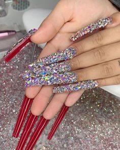 Philly Nail Tech Lash Tech on Instagram “Full bling + Red bottoms😍😍 Red Bottom Nails, Vday Nails, Green Acrylic Nails, Lash Tech, Pink Bottom, Green Bottom, Birthday Nails, Prom Nails, Luxury Nails