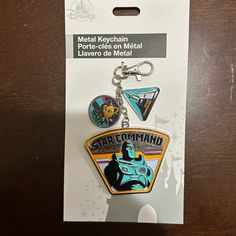 the star command keychain is in its package