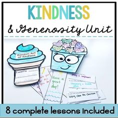 an image of a cupcake with the words kindness and senseivity unit on it