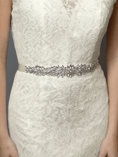 Beaded Crystal Sunburst Wedding Dress Sash Belt