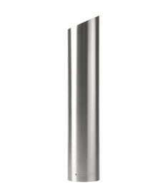 a stainless steel pole on a white background