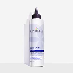 Rich, transformative toner that renews softness, manageability, and shine to cleanse dull, aging color-treated hair. | Pureology Top Coat Blue Glaze Toner for Brassy Orange Hair, Size 200ml/6.7 fl oz Purple Toner, Brassy Hair, Dark Brunette Hair, Blusher Brush, Dark Brunette, Camellia Oil, Soften Hair, Golden Amber, Marula Oil