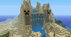 an image of a castle in minecraft