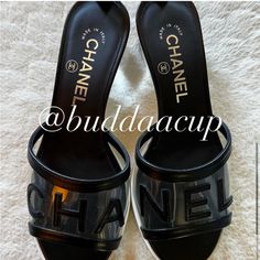 Worn Less Than A Handful Of Times! Very Rare Size 36 6 Vintage Chanel Sandals, Chanel Flip Flops, Chanel Puffy Sandals, Vintage Chanel Mules, Chanel Thong Sandals, Shoes Chanel, Slipper Sandals, Chanel Shoes, Slide Slipper