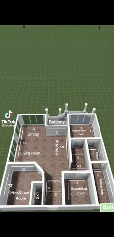 a computer screen showing the floor plan for a house