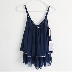 Nwt - Excellent Condition! Cute Navy Blue Loungewear Tank Top. Fits A Size Small. Summer Sleep Camisole In Blue, Blue Cami Sleepwear, Blue Cami Sleepwear For Loungewear, Blue Cami Sleepwear For Lounging, Blue Camisole For Sleep In Spring, Spring Sleepwear Blue Camisole, Blue Camisole For Spring Sleepwear, Blue Spring Camisole For Sleep, Blue Camisole For Summer Nights