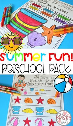 this summer fun preschool pack is perfect for the beach