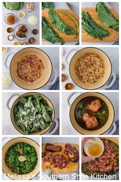 Southern Collard Greens Recipe, Smoked Ham Hocks, Southern Greens, Cooking Bacon