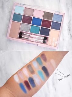 Drugstore Eyeshadow Palette, Drugstore Eyeshadow, Blue Eyeshadow Palette, Budget Makeup, Affordable Beauty Products, Bold Makeup Looks, Budget Beauty, Glamorous Makeup, High End Makeup