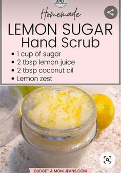 Hand Scrub Recipe, Sugar Hand Scrub, Body Scrub Homemade Recipes, Homemade Sugar Scrub, Salt Scrubs