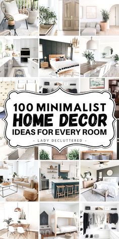 the top 10 minimalist home decor ideas for every room in your house and it's price