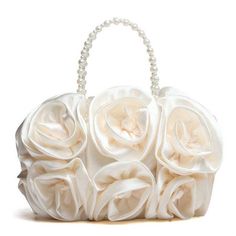 Material:	Satin Pattern Type:	Floral Wedding Handbag, Flower Handbag, Custom Bridesmaid Dress, Wedding Purse, Clutches For Women, Bridal Clutch, Party Purse, Satin Roses, Rose Bush