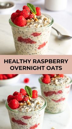 healthy raspberry overnight oatmeal recipe