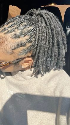 Cool Loc Styles, Locs With Headband, Loc Styles Long Hair, Locs On Women, Womens Locs, Budding Locs, Locs On Black Women, Loc Hairstyles For Black Women, Female Dreads Hairstyles