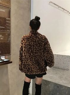 Indulge in the untamed world of fashion with our 🐆 Leopard Print Faux Fur Coat! Made with faux fur, this bold and statement coat will unleash your wild side. Elevate your style and stand out with this luxurious and exclusive piece. Size Chart: Size Bust (cm) Sleeve (cm) Length (cm) Bust (in) Sleeve (in) Length (in) S 120 54 65 47.24 21.26 25.59 M 124 55 66 48.82 21.65 25.98 L 128 56 67 50.39 22.05 26.38 XL 130 56 68 51.18 22.05 26.77 Description: Decoration: Pockets/ZippersFabric Type: BlendedC 2000s Bombshell, Leopard Fur Coat Outfit, Leopard Print Jacket Outfit, Hooker Outfits, Leopard Jacket Outfit, Print Jacket Outfit, Leopard Print Fur Coat, Cheetah Coat