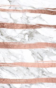 white marble with copper foil stripes on it