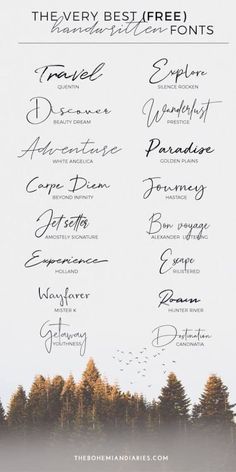 How to Create Pins that Convert Best Free Handwritten Fonts, Travel Fonts, Brand New Tattoos, Font Love, Cool Handwriting Fonts, Wanderlust Tattoo, Free Handwritten Fonts, Blog Design Inspiration, Business Fonts