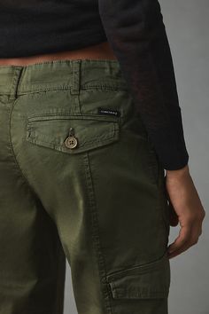 Better Cotton Initiative cotton, elastane Front slant pockets Back patch pockets Side cargo pockets Zip front Machine wash Imported | Rebel Pants by Sanctuary in Green, Women's, Size: 32 at Anthropologie Camping Wardrobe, Cargo Pants For Women, Cargo Pants Outfit, Glad Rags, Fashion Victim, Lovely Clothes, Green Pants, Cargo Pants Women