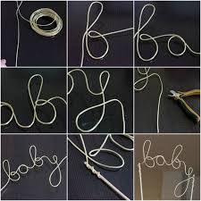 several pictures of wire and scissors that spell out the word book