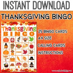 thanksgiving printables for kids to play in the fall and halloween themed game, with an orange background