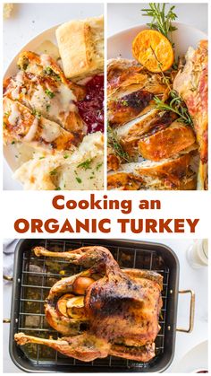 Discover why Cooking Organic Turkey means healthier, flavorful meat, with fresh herbs and basting, for a delicious buttery golden crisp skin. Turkey Roasting Times, Turkey Cooking Times, Turkey Cooking, The Perfect Turkey, Roast Turkey Recipes, Perfect Turkey, Whole Turkey, Family Cookbook, Holiday Feast