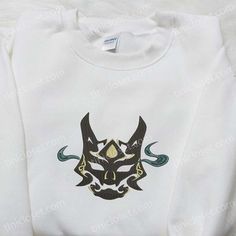 Xiao Yaksha Mask Embroidered Sweatshirt, Video Game Characters Embroidered Hoodie, Best Gift Ideas For Family Tinicloset is a realm of sartorial artistry, where every garment is a canvas and every stitch a brushstroke, weaving stories of individuality and creativity. Nestled in the heart of fashion, our store stands as a testament to the exquisite craft... Gift Ideas For Family, Best Gift Ideas, Game Characters, Embroidered Sweatshirt, Embroidered Hoodie, Video Game Characters, Embroidered Sweatshirts, Great Love, Game Character