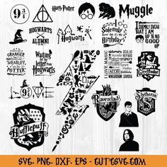 harry potter svg dxf files