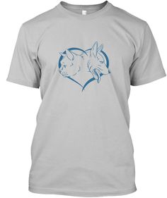 In Your Heart | Dog Lover T Shirt Sport Grey T-Shirt Front Men's Shirts And Tops, Grey T Shirt, Polo T Shirts, Cheap T Shirts, T Shirts With Sayings