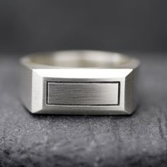 Rectangle signet ring matt finish Available Sizes from 6 to 12,5 US size Smaller and big size available upon request ( custom ) This rectangle signet Ring is 22 x 10mm on top Bottom shank is 6mm 2mm thickness signet ring men, ring man, signet, signet ring rectangle, rectangle ring, black ring, rings for man, signet ring sterling silver, geometric signet ring men ring ring man signet ring rectangle ring black ring rings for man sterling silver ring men rectangle geometric man CUSTOM - DUTY TAXES Modern Signet Ring With Rectangular Stone And Polished Finish, Modern Square Signet Ring With Polished Finish, Modern Signet Ring With Rectangular Stone For Formal Occasions, Square Minimalist Signet Ring For Formal Occasions, Minimalist Square Signet Ring For Formal Occasions, Modern Square Cut Signet Ring As Gift, Modern Silver Rectangular Signet Ring, Minimalist Signet Ring With Rectangular Stone For Gift, Minimalist Signet Ring With Rectangular Stone As Gift