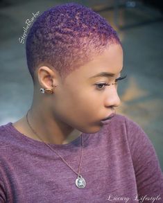 Purple Natural Hair, Hair Doos, Short Hair Styles African American, African American Hair, How To Grow Natural Hair