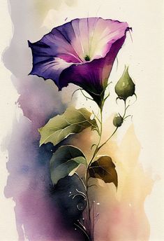 Canvas Art Painting Acrylic, Watercolor Flower Art, Textured Canvas Art, 수채화 그림, Simple Acrylic Paintings, Watercolor Art Lessons, Botanical Watercolor, Aesthetic Painting, Flower Prints Art