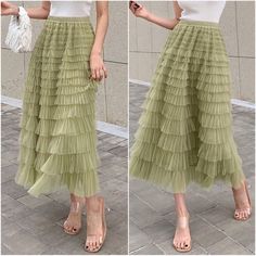 Luxe Mesh Layered Evening Flowy Maxi Skirt One Size, 100% Polyester, Ships In 7-8 Days Flowy Maxi Skirt, Flowy Maxi Skirts, Dark Autumn, Flowy Skirt, 8 Days, Denim Outfit, Maxi Skirt, Womens Skirt, Mesh