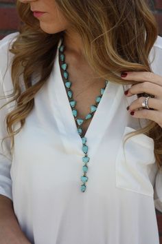 Look Hippie Chic, Collar Hippie, Western Jewelry, Girl Style, Schmuck Design, Turquoise Beads, Turquoise Jewelry, Luxury Jewelry