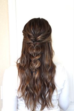 Formal Hairstyles For Brunettes, Boho Bridesmaid Hair Brunette, Boho Hairstyles Brunette, Braided Hairstyles For Brown Hair, Bridesmaid Hairstyles Long Brown Hair, Formal Hair Ideas For Long Hair, Long Brunette Bridesmaid Hair, Hairstyles For Prom Brown Hair, Bridesmaid Hairstyles For Brunettes