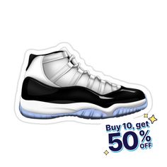 Decorate laptops, Hydro Flasks, cars and more with removable kiss-cut, vinyl decal stickers. Glossy, matte, and transparent options in various sizes. Super durable and water-resistant. Jordan 11 CONCORD Air Sneaker Sneaker Sticker, Jordan 11 Legend Blue, Jordan 11 Concord, Blue Air, Buy Jordans, Jordan 11, Air Jordans, Decorate Laptops, Vinyl Decal Stickers