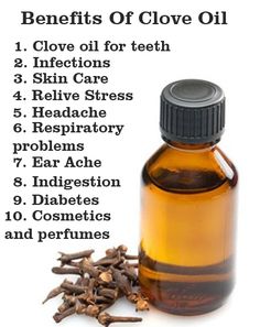 10 Amazing Benefits Of Clove Oil: Pure clove oil maintains insulin levels in the blood and thus is useful help in diabetes Benefits Of Clove Oil, Clove Oil For Teeth, Clove Oil Benefits, Tooth Ache, Cloves Benefits, Oil For Skin, Oil Remedies, Baby Gums, Breakfast And Brunch